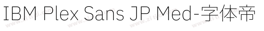 IBM Plex Sans JP Med字体转换